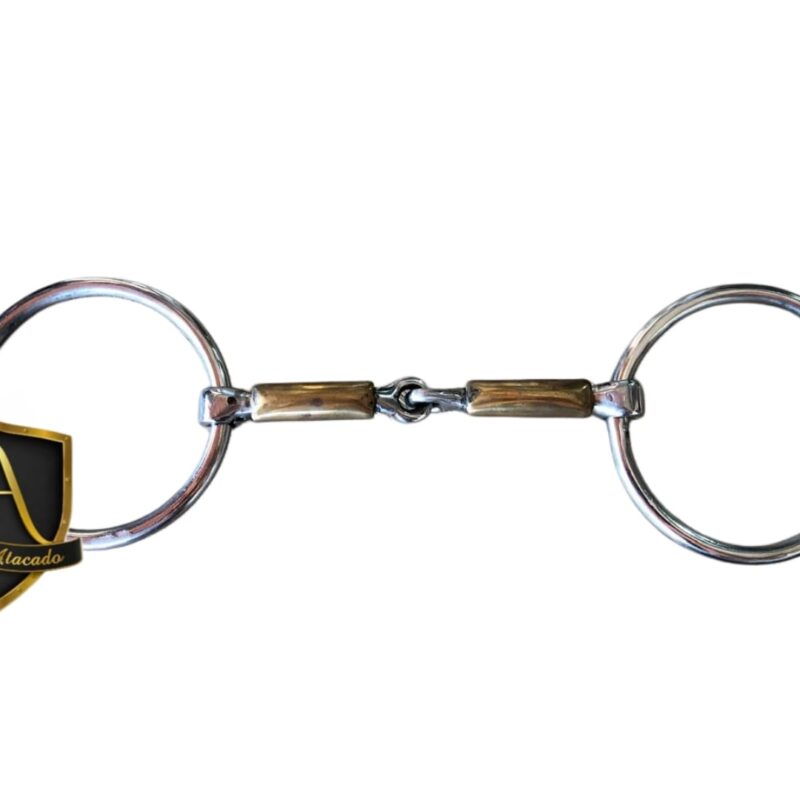 Bridão Argolado Com Salivador Em Cobre