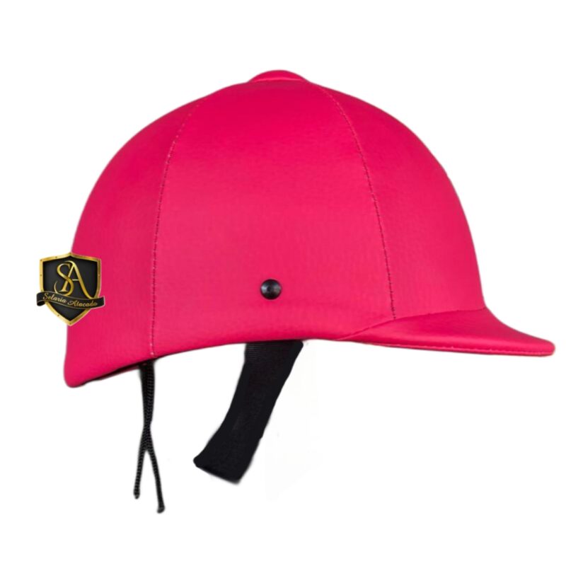 Capacete Couro Ecológico (Rosa)