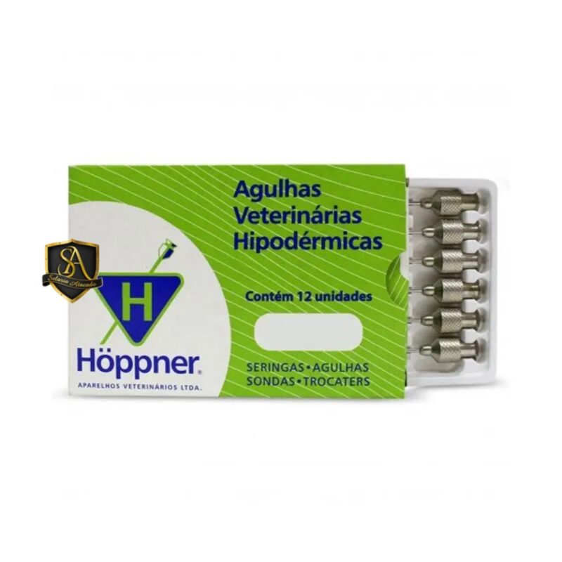 Agulha Veterinária Hipodérmicas Hoppner 10×1,5mm